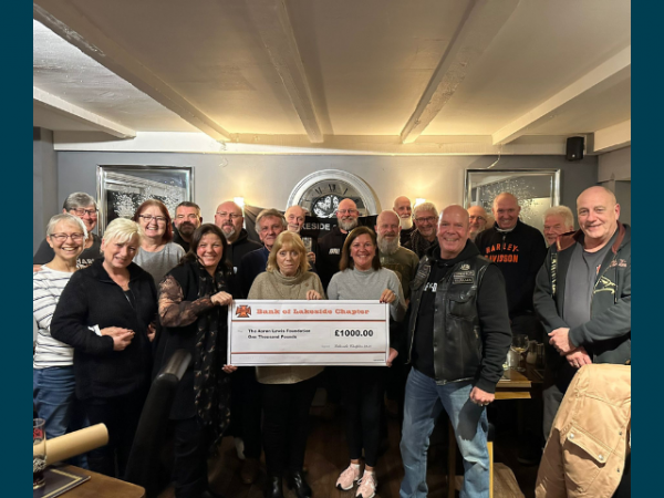 ALF recieves donation from Lakeside chapter Harley owners group